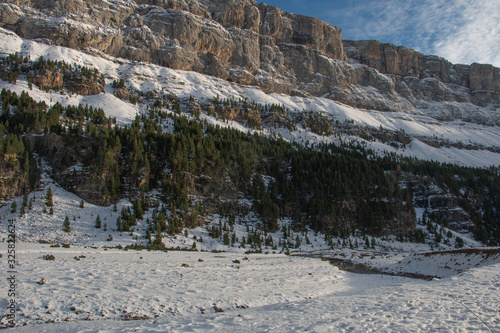 Sunset in Snowy Landscape