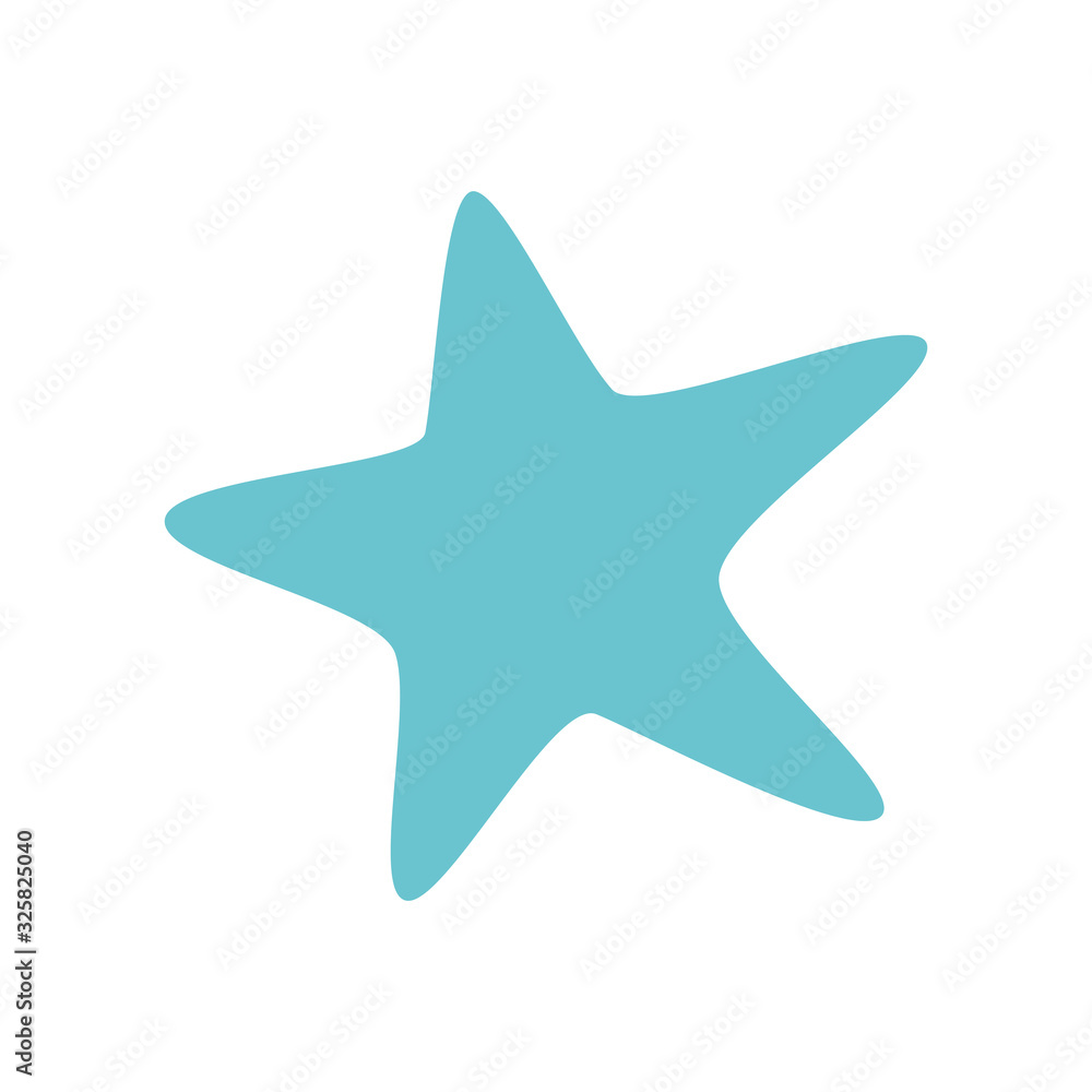 Isolated blue star vector design Isolated blue star vector design