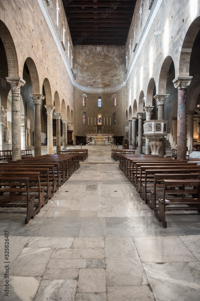 interior of the cathedral of italy