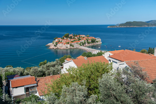 View Of Sveti Stefan Sea Islet (Montenegro) © precinbe