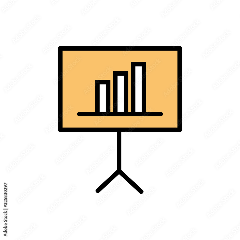 Isolated workflow bars board line and fill style icon vector design Isolated workflow bars board line and fill style icon vector design