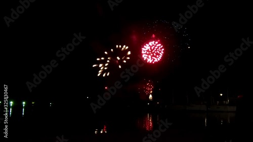 fireworks for national day in the French Riviera