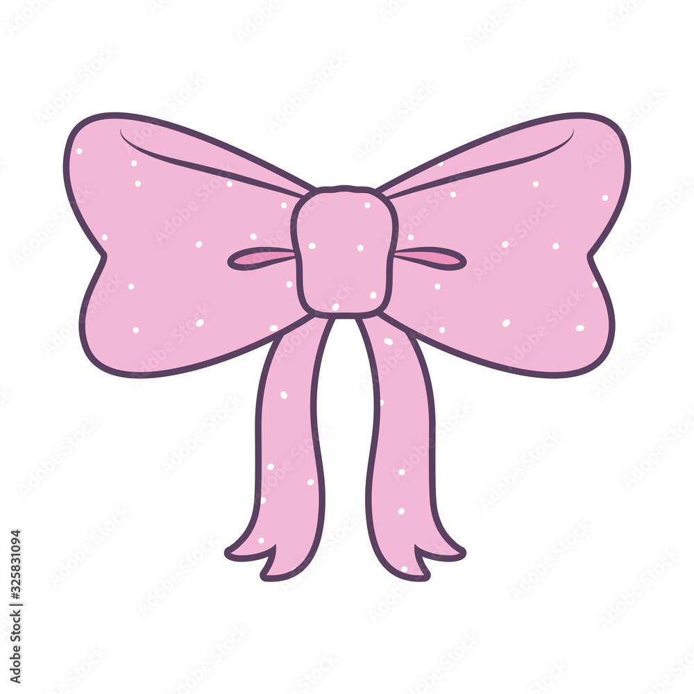 Isolated bowtie line and fill style icon vector design Isolated bowtie line and fill style icon vector design