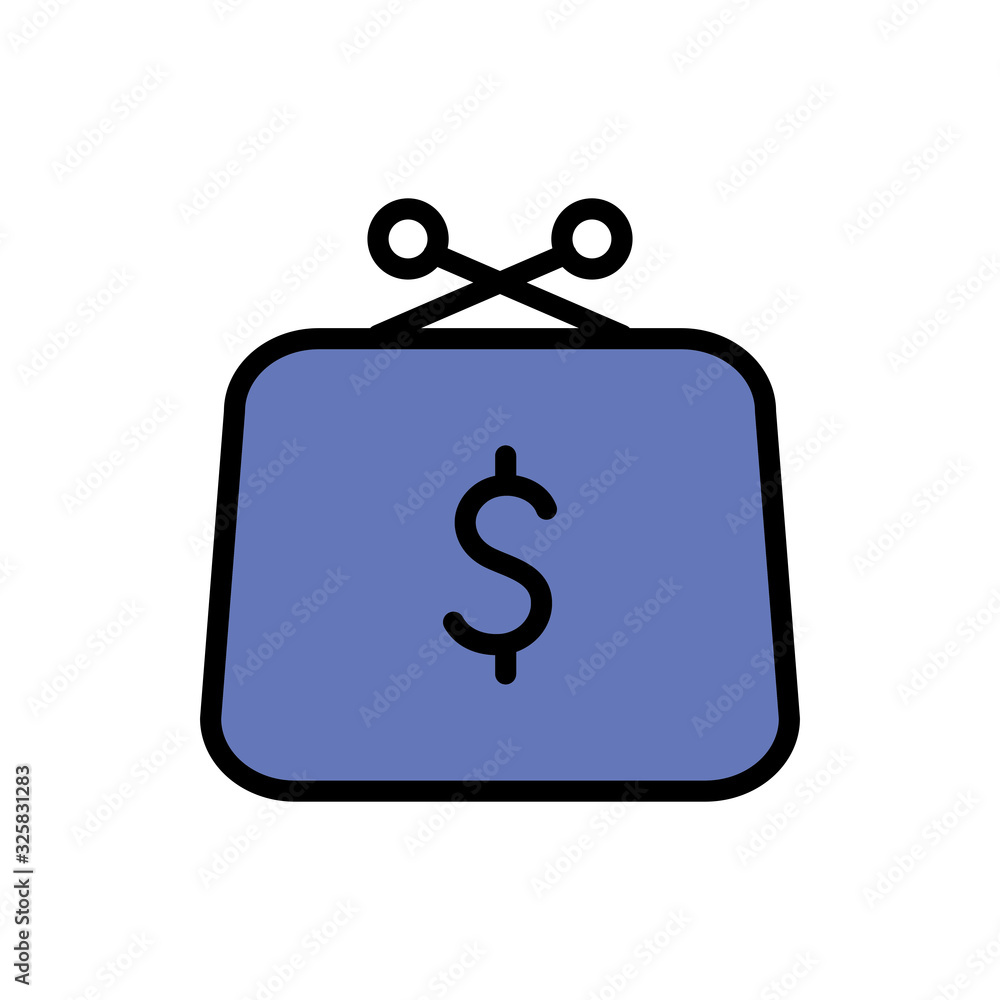Isolated money wallet line and fill style icon vector design Isolated money wallet line and fill style icon vector design