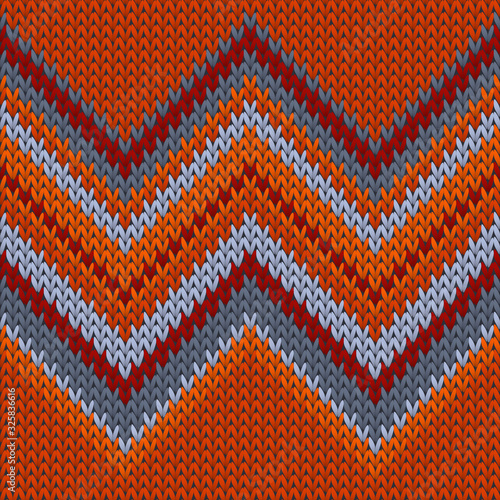 Close up zig zal lines knit texture geometric 