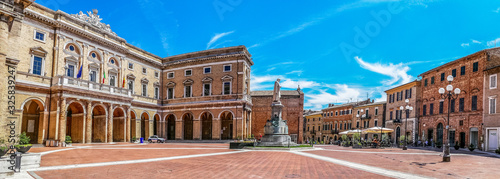 Giacomo Leopardi Square in the historical center of Recanati