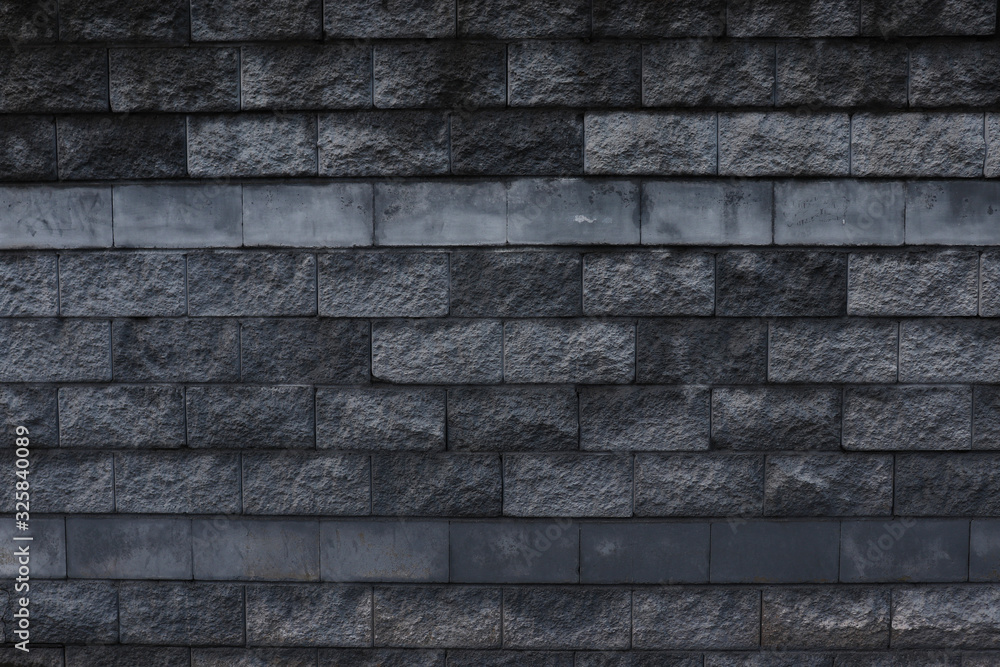 brick wall texture of gray brick. stone wall