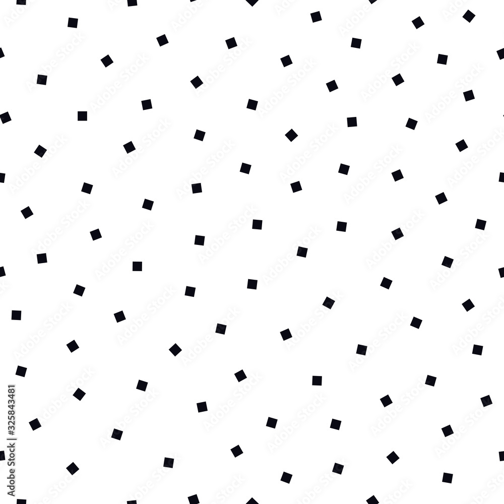 Vector seamless simple pattern with square geometric shapes. Repeatable white minimalistic background Vector seamless simple pattern with square geometric shapes. Repeatable white minimalistic background