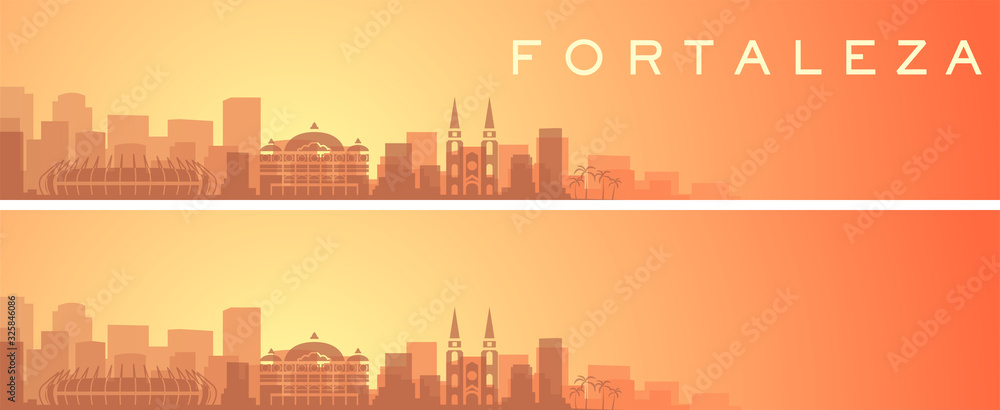 Fortaleza Beautiful Skyline Scenery Banner