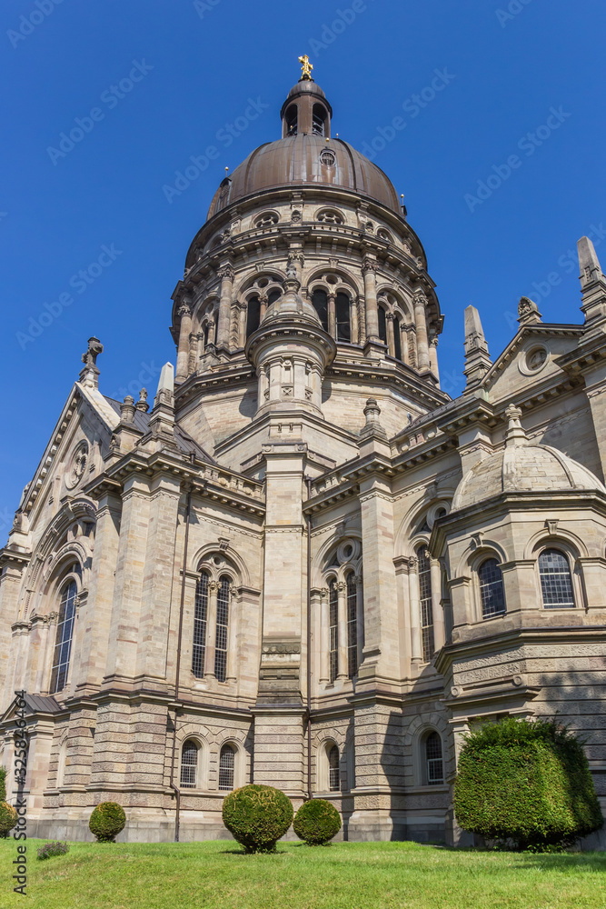 Historic Christ church in the center of Mainz, Germany