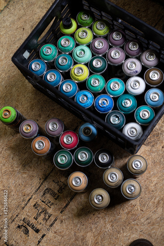 batteries on black background (ID: 325846622)