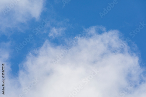  Blue sky with white clouds