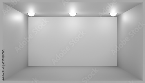 Background with abstract grey interior in room