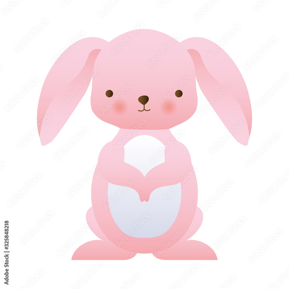 Cute rabbit cartoon vector design Cute rabbit cartoon vector design