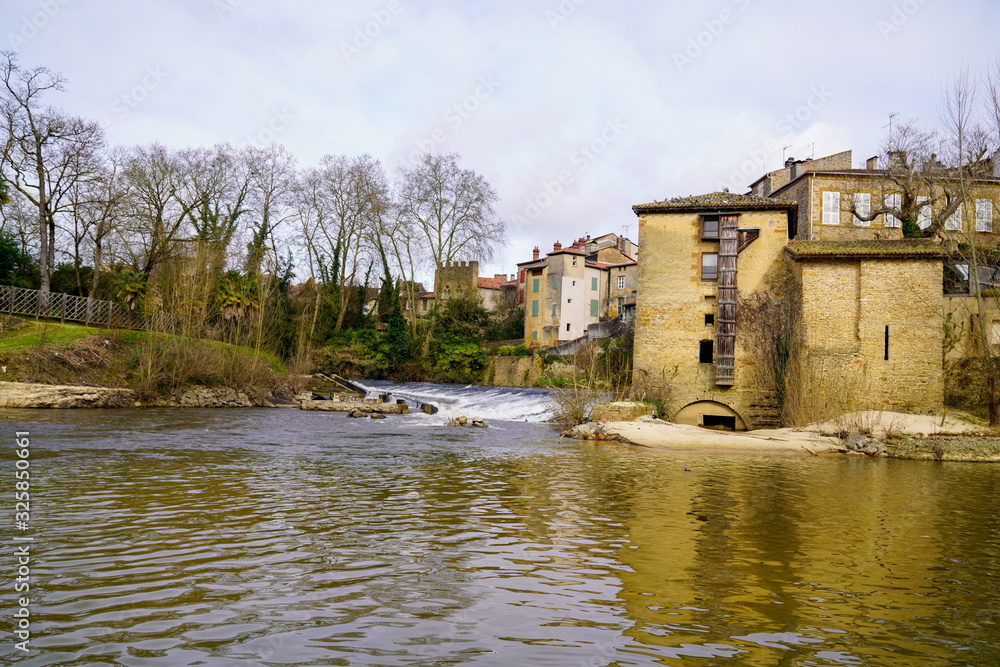 Mont-de-Marsan river in south-western France Landes prefecture in the Nouvelle-Aquitaine region Mont-de-Marsan river in south-western France Landes prefecture in the Nouvelle-Aquitaine region