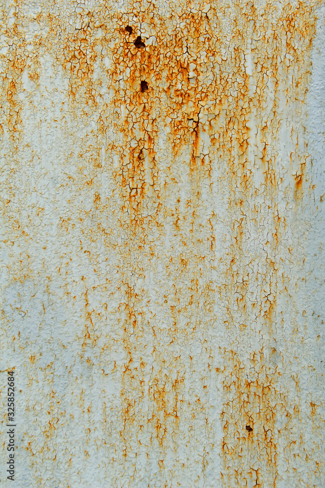 Old painted metal sheet cyan color with rust Old painted metal sheet cyan color with rust