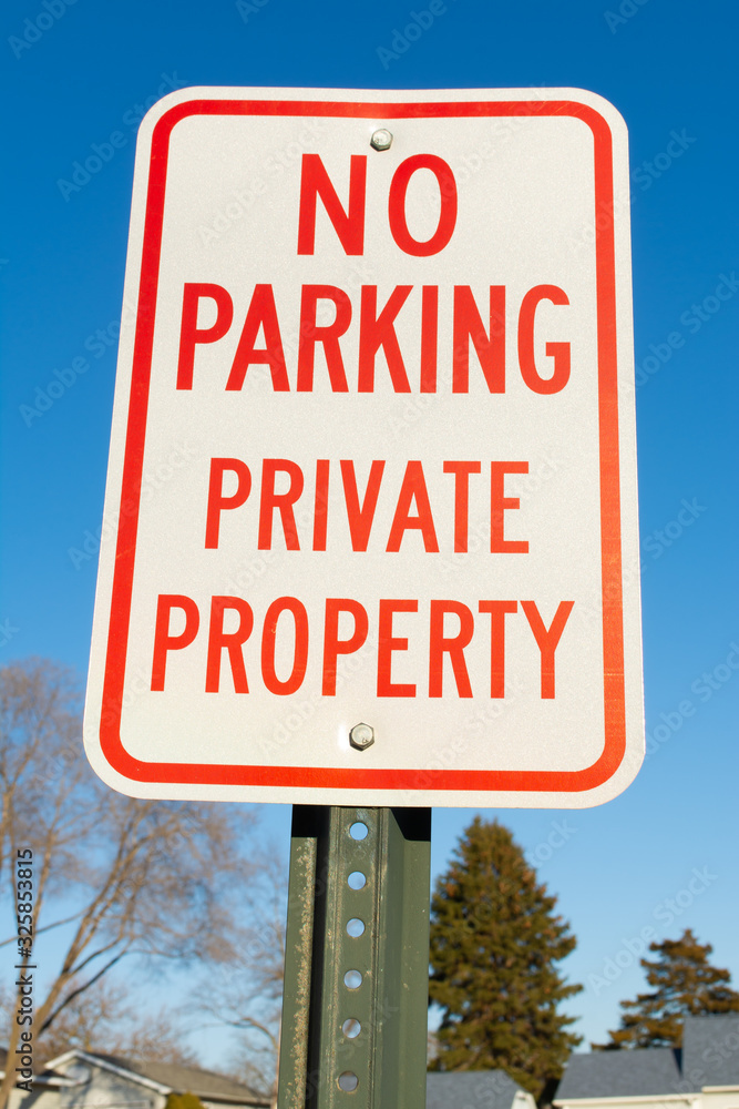 Private Parking sign