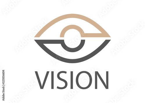 Vision Logo Vector - Isolated On White Background. Modern Eye Logo For News, Media And New Vision Logo. Flat Eye Icon. Abstract Concept Of Vision Vector