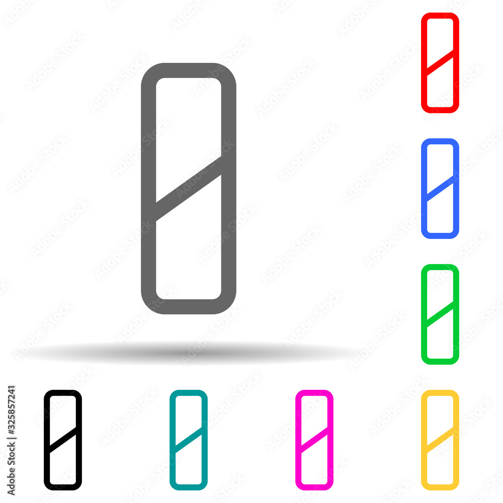 approaching railway crossing sign multi color style icon. Simple glyph, flat vector of railway warnings icons for ui and ux, website or mobile application approaching railway crossing sign multi color style icon. Simple glyph, flat vector of railway warnings icons for ui and ux, website or mobile application