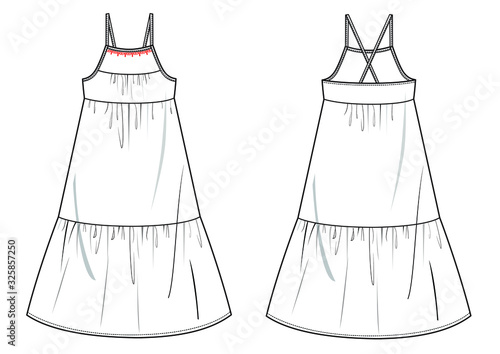 vector woman fashion dress 