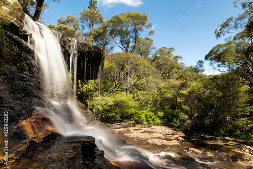 Waterfall in the forest  Blue Mountains  Australia