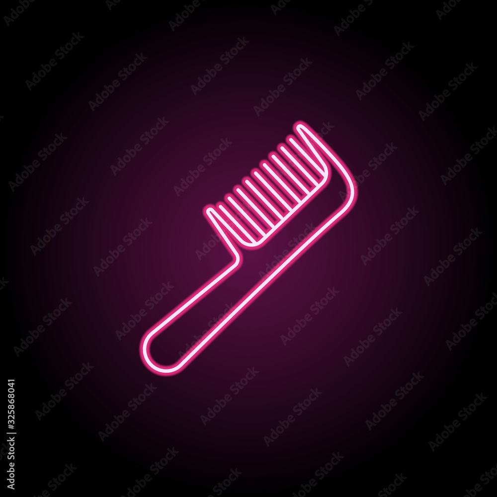 Comb icon. Simple thin line, outline vector of bathroom icons for ui and ux, website or mobile application Comb icon. Simple thin line, outline vector of bathroom icons for ui and ux, website or mobile application
