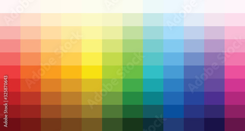 colour set palette vector illustration