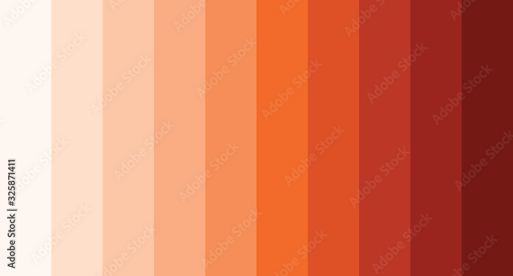 Vecteur Stock Orange color palette vector illustration | Adobe Stock