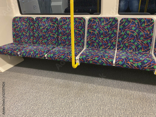 Seating on a urban train