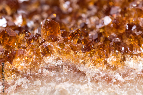 Photos Citrine mineral close up. Gemstone background