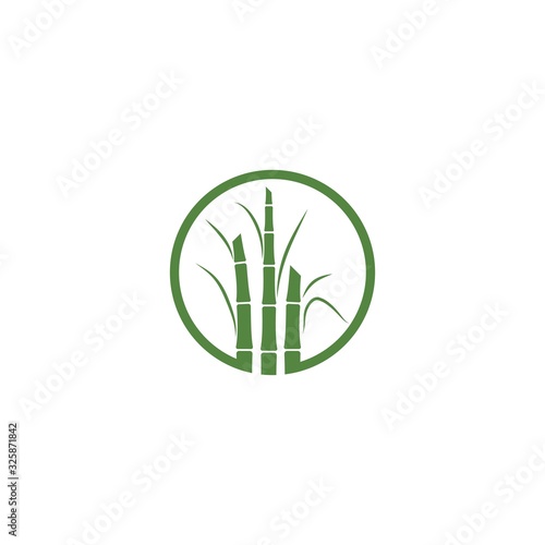 Sugar cane plant logo