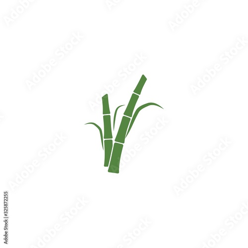 Sugar cane plant logo