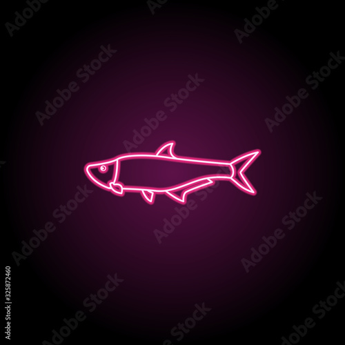 Torpon neon icon. Simple thin line, outline vector of fish icons for ui and ux, website or mobile application