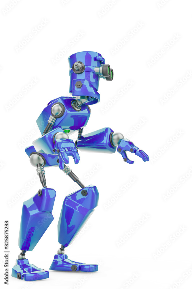 funny robot cartoon doing a what is up sose in a white background