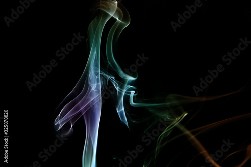 Flow of incense smoke