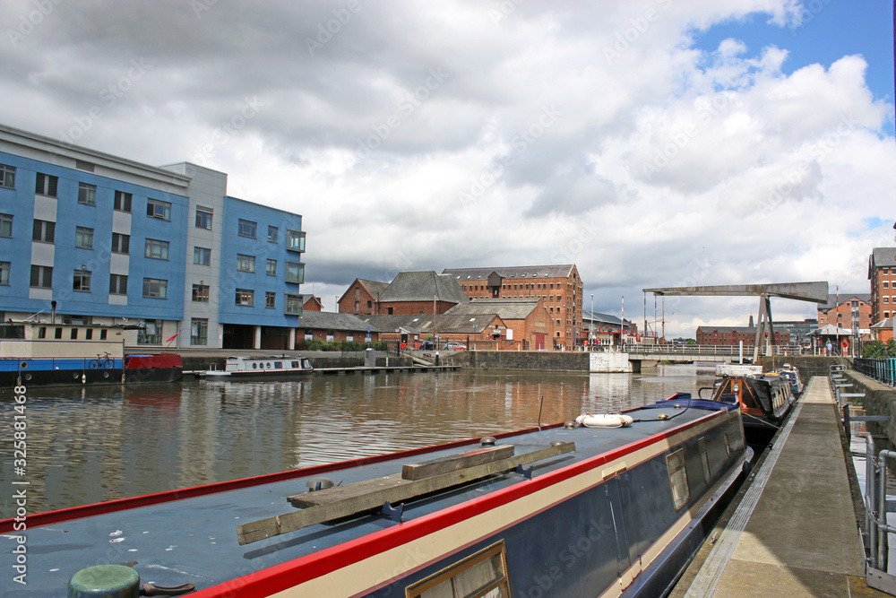 Gloucester Docks Canal Basin, England