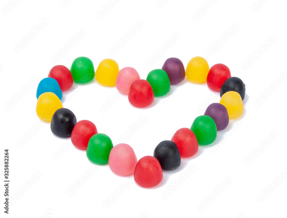 jelly sweets isolated on the white jelly sweets isolated on the white