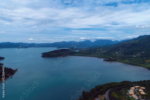 Aerial view of region of Paraty, Rio de Janeiro, Brazil. Great landscape.