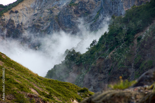 Views from the Alpehue geyser  Chile