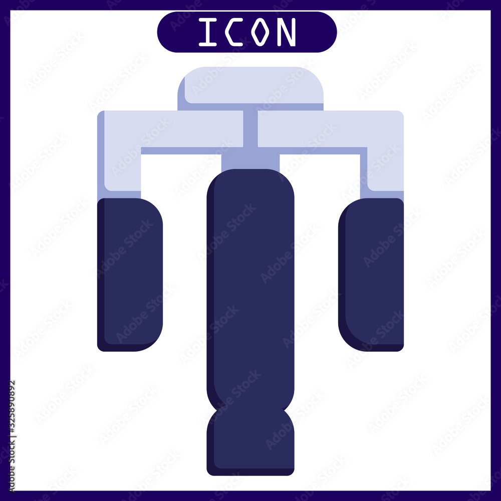 Flat icon of deck peck machine in vector design Flat icon of deck peck machine in vector design