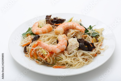  Image of grilled rice noodles in Asian cuisine