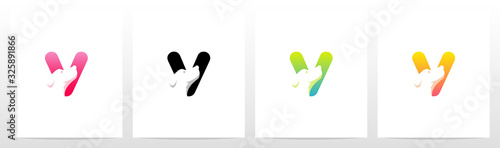  Dog On Letter Logo Design V