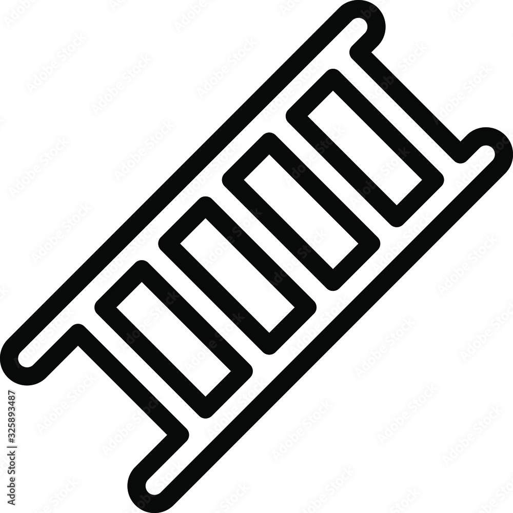 line icon of stair vector design line icon of stair vector design