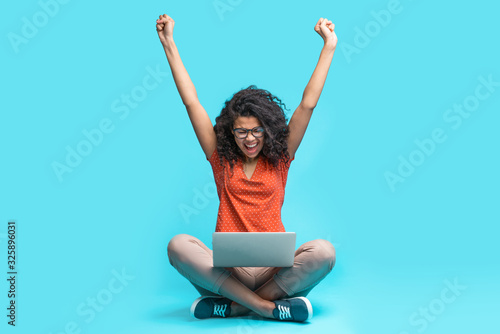 Portrait of attractive young african american girl