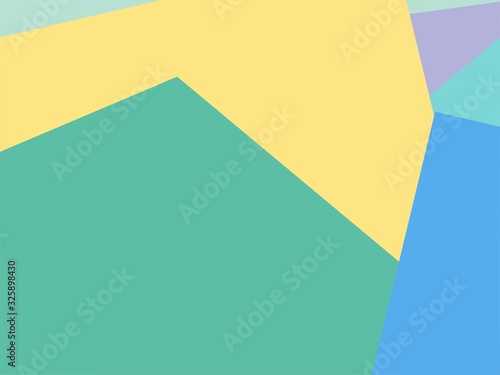 Colorful Art With Bright Colors, Abstract Modern Shape Background or Wallpaper