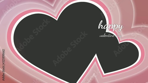 valentine animations  with pingky love premium photo