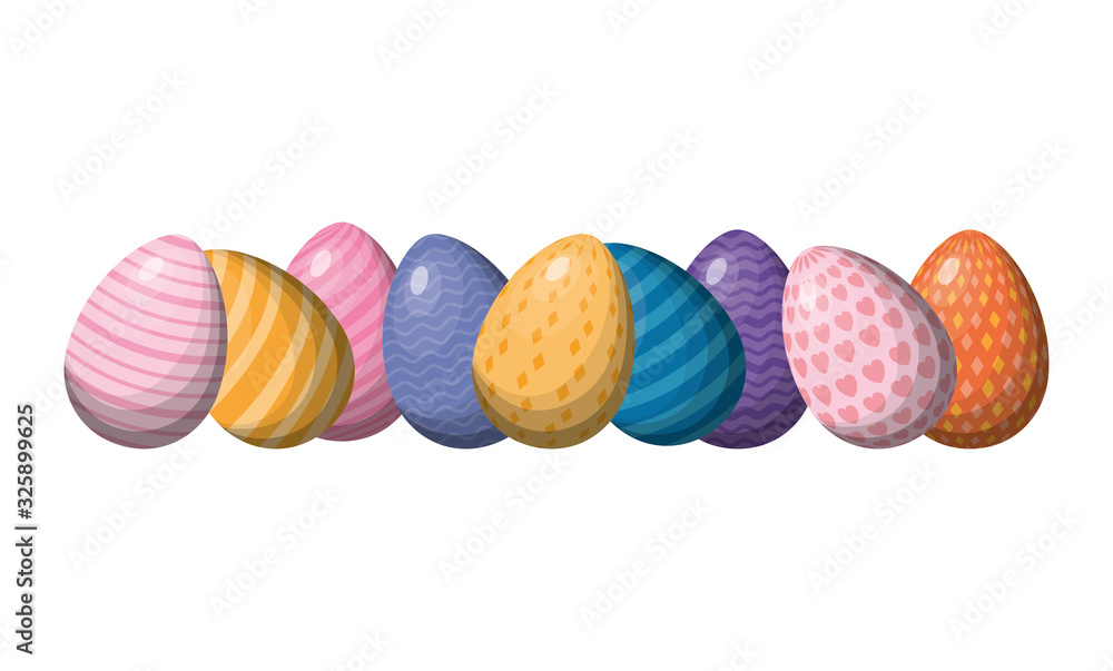 Happy easter eggs vector design Happy easter eggs vector design