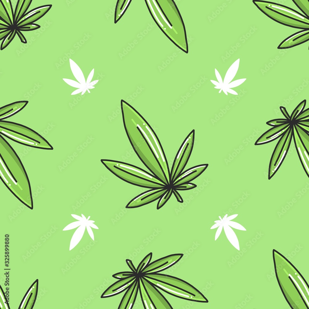 seamless pattern cannabis leaf vector template seamless pattern cannabis leaf vector template