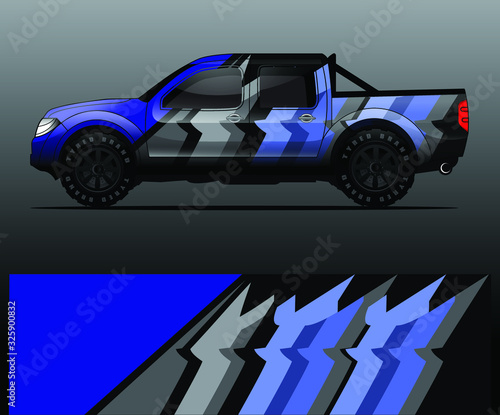 truck decal graphic wrap vector  abstract background