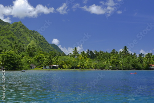 Obraz na płótnie sur le lagon tahitien